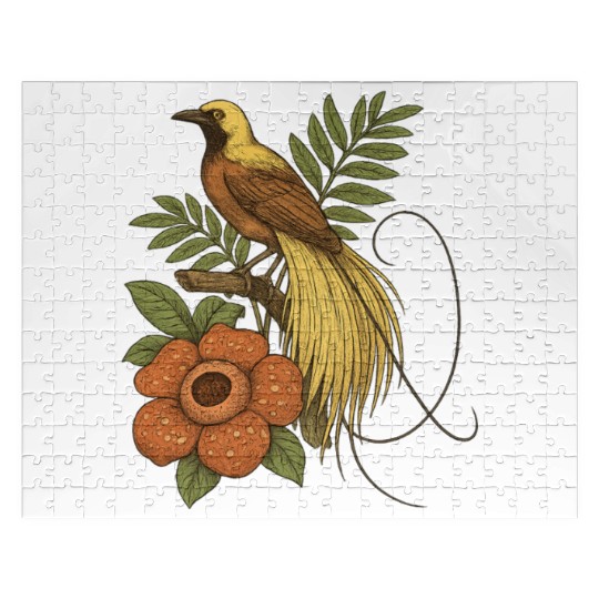 Bird of Paradise Rafflesia Jigsaw Puzzles