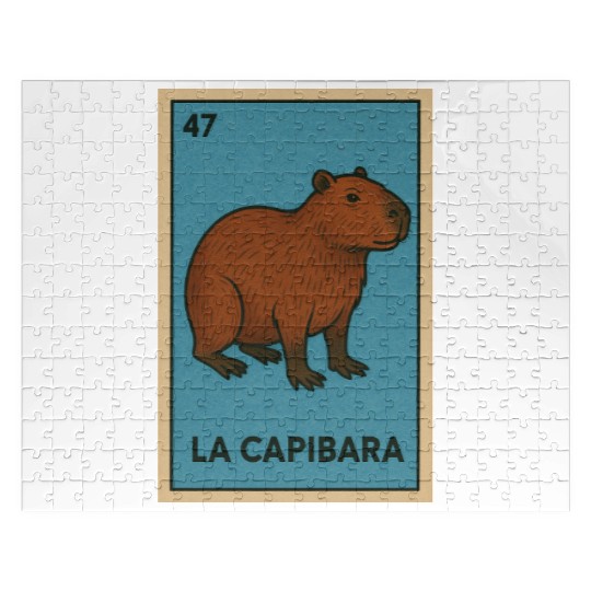 LA CAPIBARA - THE CAPYBARA - LOTERÍA CARD Jigsaw Puzzles