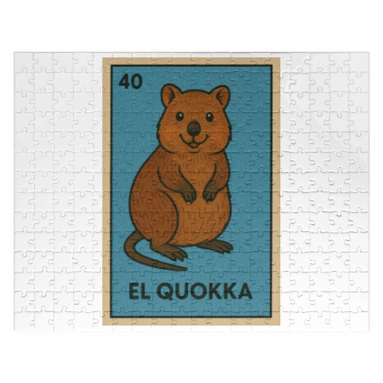 EL QUOKKA - THE QUOKKA - LA LOTERÍA Jigsaw Puzzles