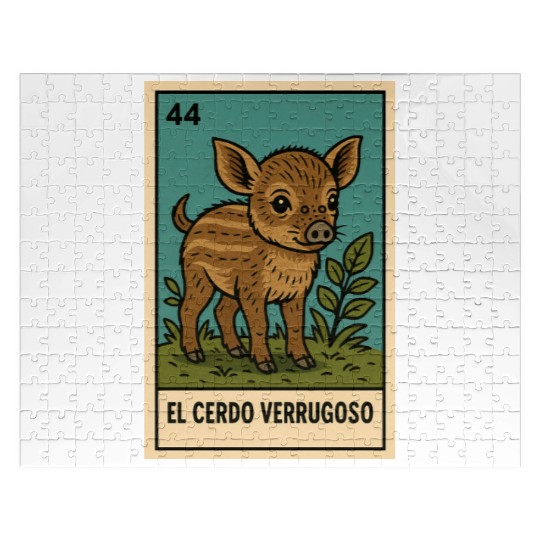EL CERDO VERRUGOSO - THE WARTY PIG - LA LOTERÍA Jigsaw Puzzles