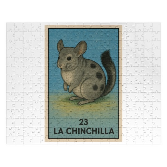 LA CHINCHILLA - THE CHINCHILLA - LA LOTERÍA Jigsaw Puzzles