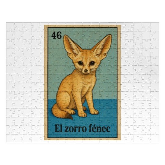 EL ZORRO FÉNEC - THE FENNEC FOX - LA LOTERÍA Jigsaw Puzzles