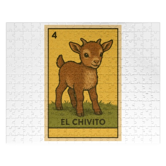 EL CHIVITO - THE BABY GOAT - LA LOTERÍA Jigsaw Puzzles