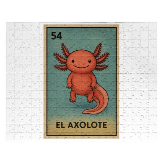 EL AXOLOTE - THE AXOLOTL - LA LOTERÍA Jigsaw Puzzles
