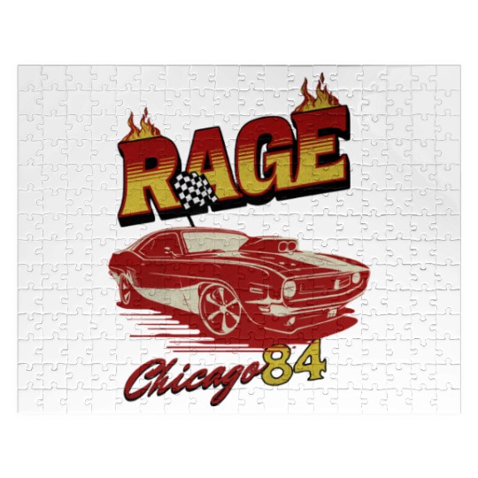 Vintage Rage Chicago 84 Muscle Car Art Jigsaw Puzzles