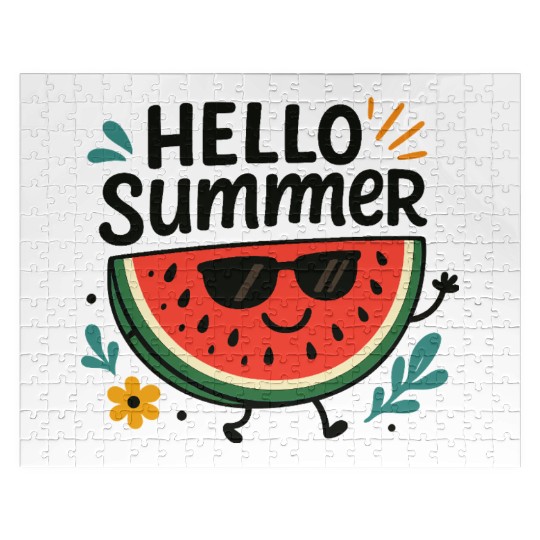 Hello Summer Watermelon Fun Jigsaw Puzzles