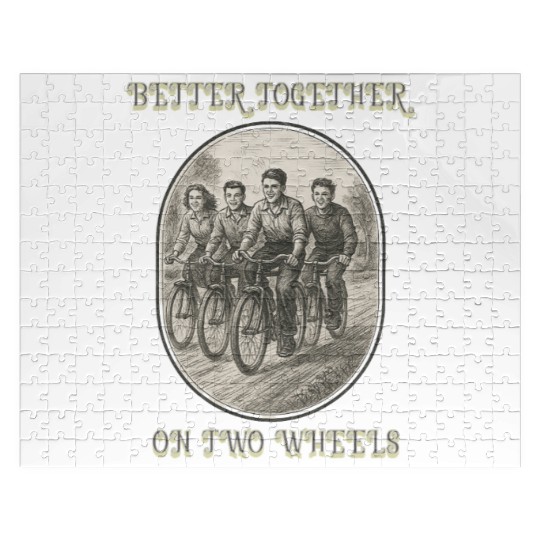 Better Together on Two Wheels Jigsaw Puzzles