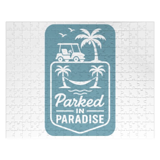 Golf Cart Life Senior Humor Retirement Ride Jigsaw Puzzles