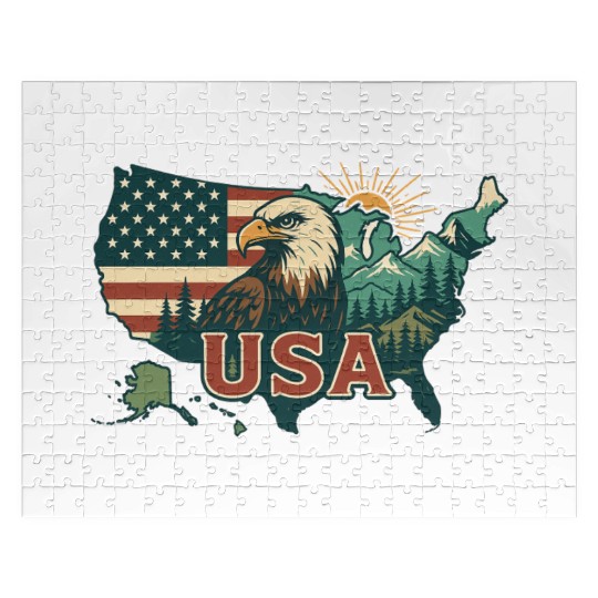 USA Eagle - Patriotic Jigsaw Puzzles