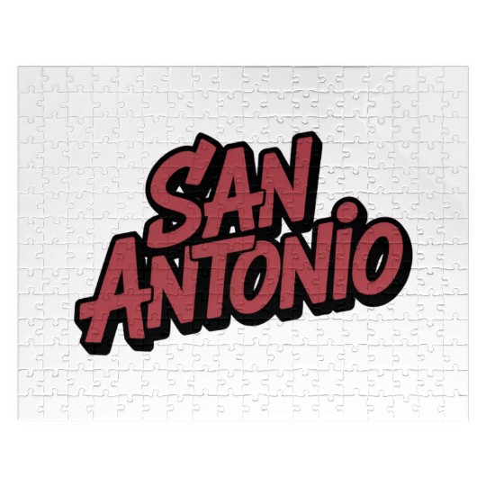 San Antonio Text Design Jigsaw Puzzles