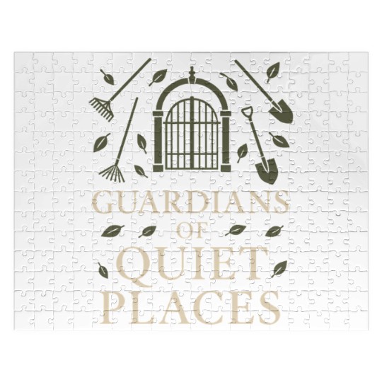 Cemetery Worker Groundskeeper Graveyard Memorial Jigsaw Puzzles