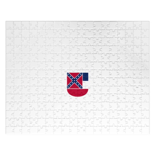 Mississippi State Flag Emblem Design Jigsaw Puzzles