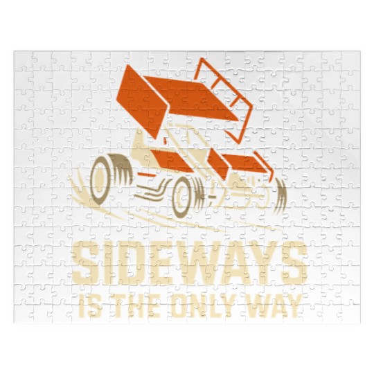 Sprint Car Racing Dirt Track Speed Oval Race Jigsaw Puzzles