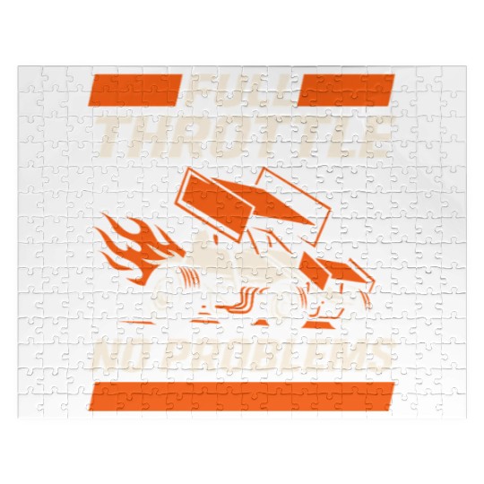 Sprint Car Racing Dirt Track Speed Oval Race Jigsaw Puzzles