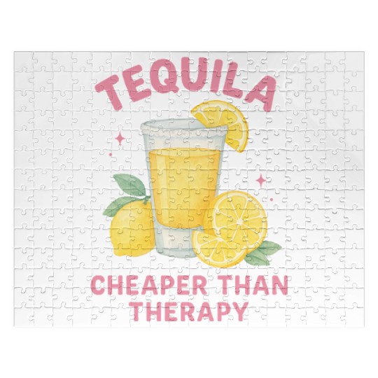 Tequila therapy Lemon Summer Jigsaw Puzzles