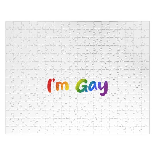 Sorry I'm late I'm gay - The perfect excuse! Jigsaw Puzzles