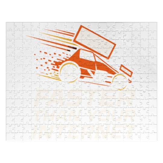 Sprint Car Racing Dirt Track Speed Oval Race Jigsaw Puzzles