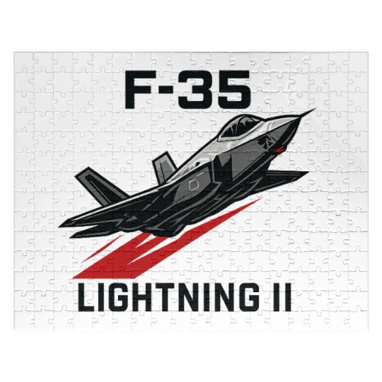 F-35 Lightning II Stealth Fighter Jet Art Jigsaw Puzzles