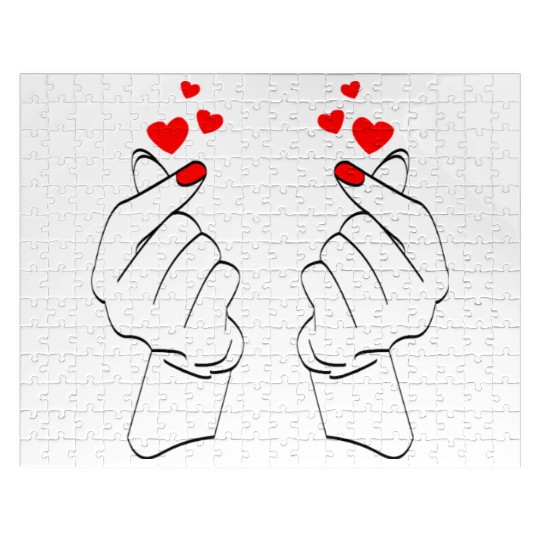 Korean finger heart Jigsaw Puzzles