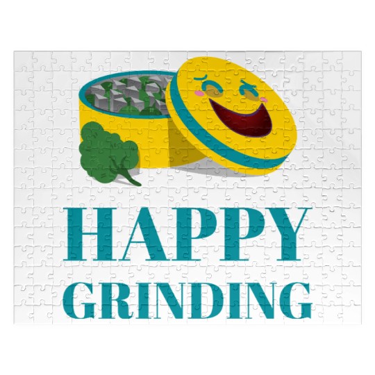 Cheerful Smiling Pills and Broccoli Design Jigsaw Puzzles