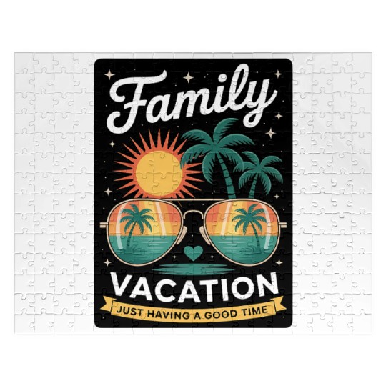 Family Vacation Summer Family Holiday Jigsaw Puzzles