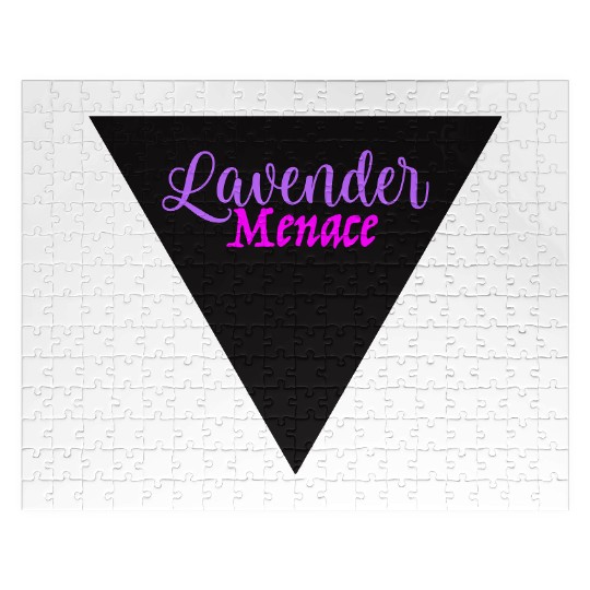 Lavender Menace Black Triangle Jigsaw Puzzles