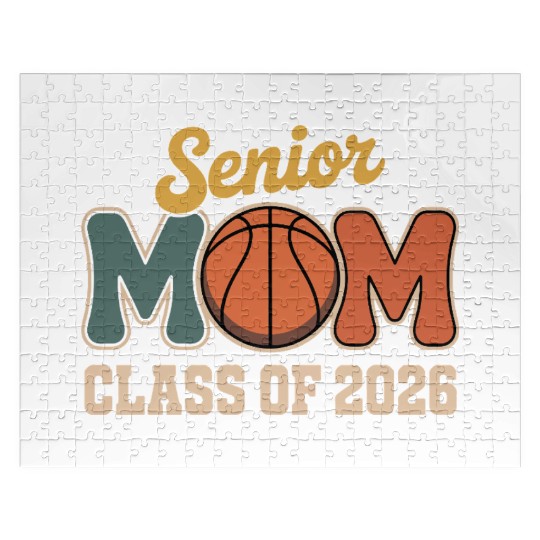 Senior Mom Basketball Class of 2026 Jigsaw Puzzles