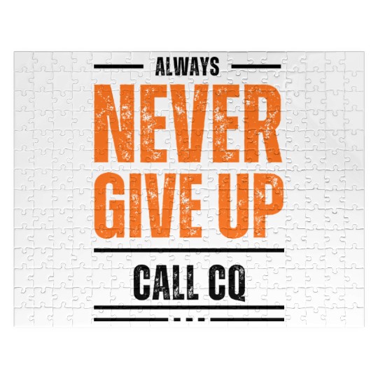 Never Give Up Ham Radio Jigsaw Puzzles