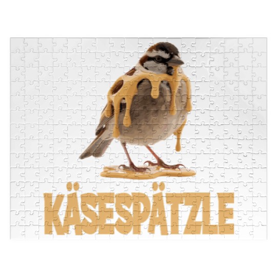 Käsespätzle Sparrow Delight With Cheesy Drizzle Jigsaw Puzzles