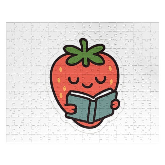 Bookish Strawberry Jigsaw Puzzles