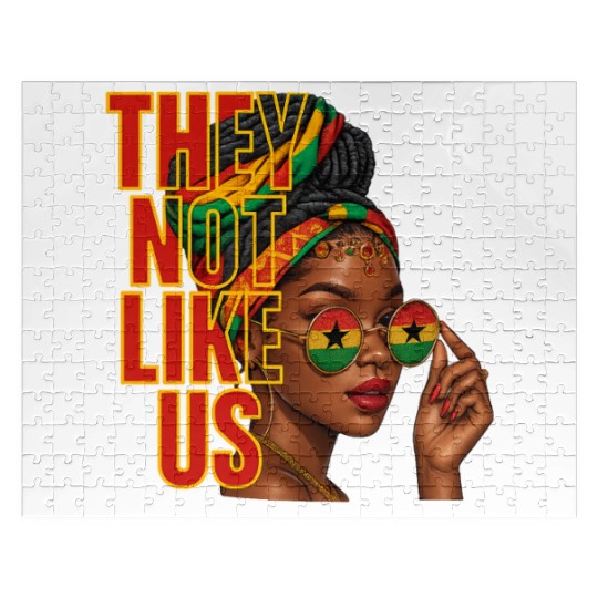 They Not Like Us Afro Queen Jigsaw Puzzles