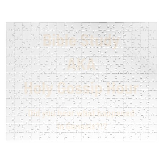 Bible Study AKA Gossip Hour Design Jigsaw Puzzles