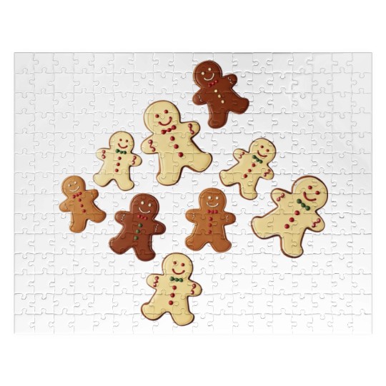 Gingerbread Man Cookie Christmas Jigsaw Puzzles
