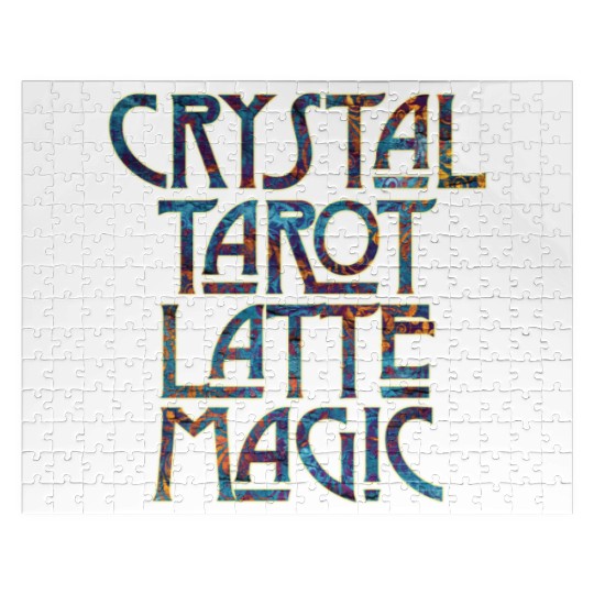 Crystal Tarot Latte Magic-Coffee Coven Collective Jigsaw Puzzles