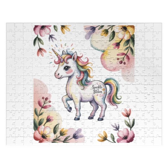 Believe in Magic – Cute Rainbow Unicorn Fantasy Jigsaw Puzzles