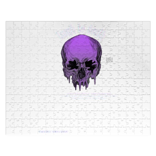 Laugh to Death Purple Skull Jigsaw Puzzles — Edgy, Gothic