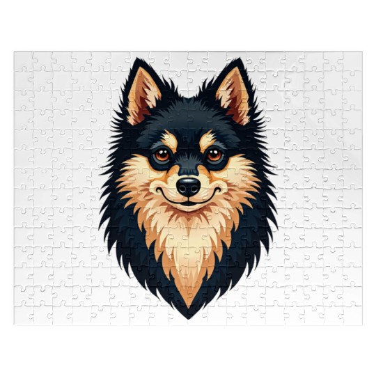 “Pomeranian” – Bold & Beautiful Dog Illustration Jigsaw Puzzles