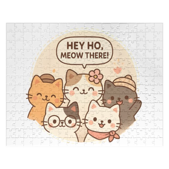 Hey hello meow there!! Jigsaw Puzzles