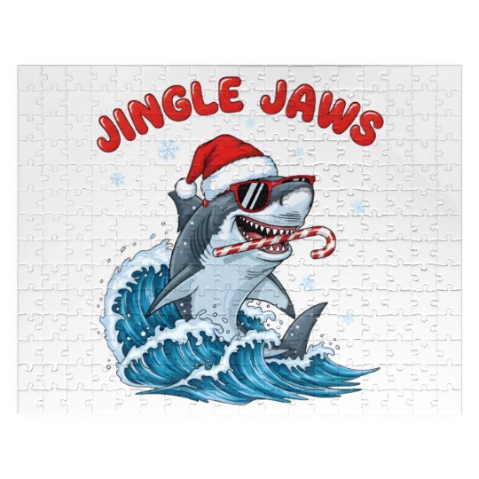 Jingle Jaws – Christmas Holiday with Bite Design Jigsaw Puzzles