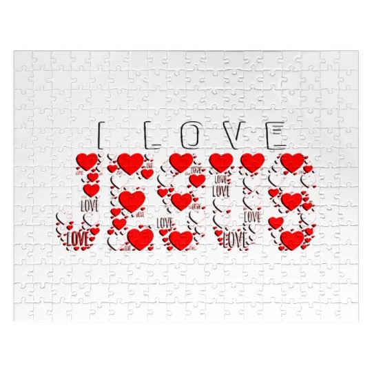 I LOVE JESUS Jigsaw Puzzles
