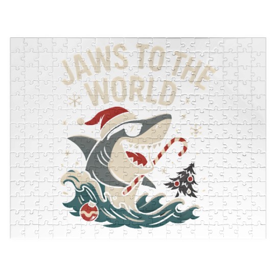 Jaws to the World – Christmas Shark Attack Jigsaw Puzzles