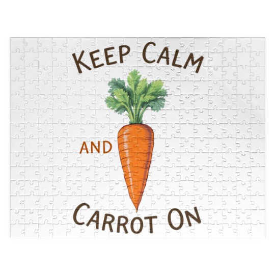 Keep Calm Carrot  Jigsaw Puzzles