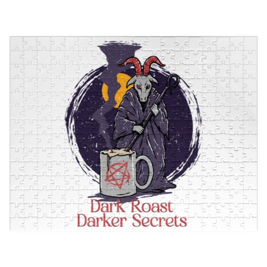 Occult Demonology Tarot Coffee Jigsaw Puzzles