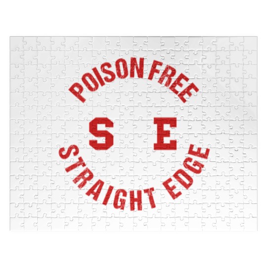 Straight Edge Vegan, Against Drugs, Punk Jigsaw Puzzles