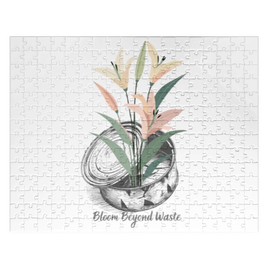 Lily Can Recycle Sustainable Floral Design Eco Art Jigsaw Puzzles