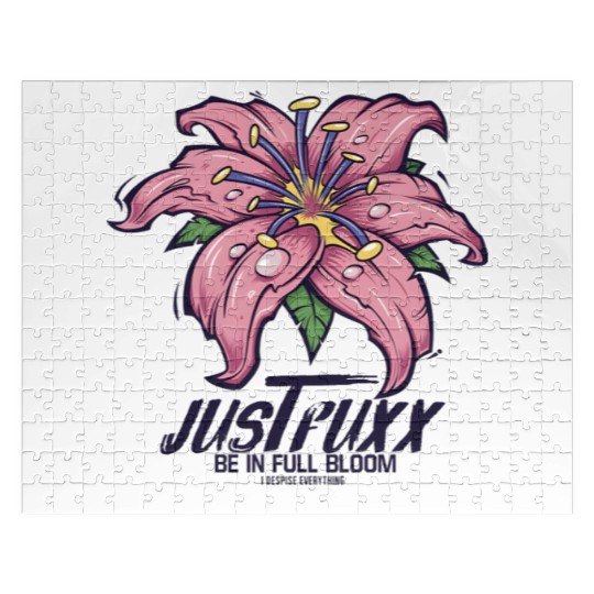 Dark Bloom Lily – JustRuxx Graphic Design Jigsaw Puzzles