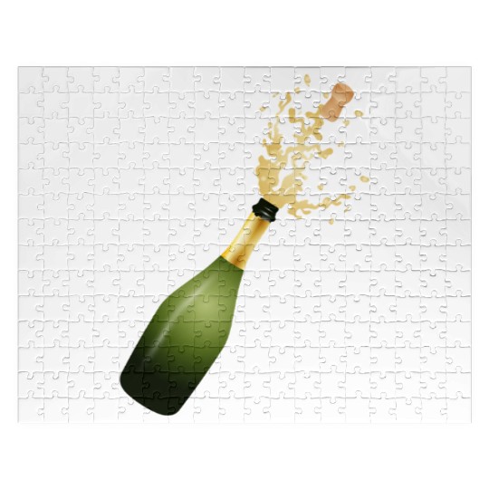 A champagne bottle – for New Year's Eve & parties Jigsaw Puzzles