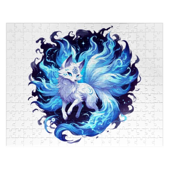 Mystical Fox Spirit Illustration Jigsaw Puzzles