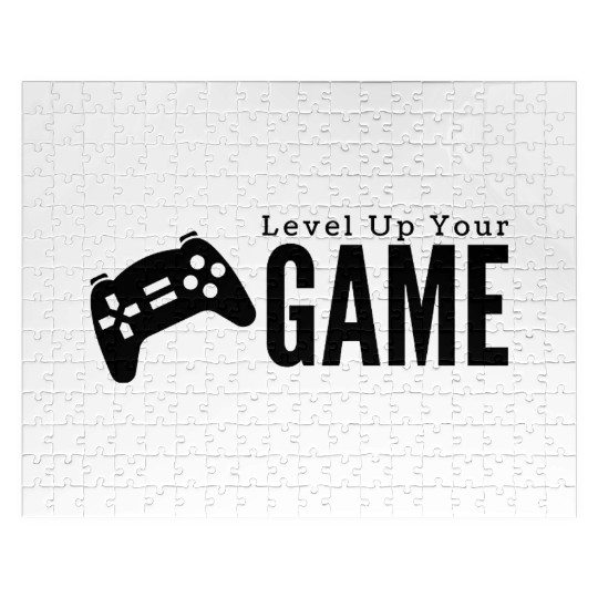 "Level Up Your Game" – Motivational Design Jigsaw Puzzles