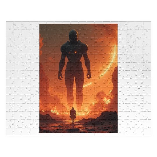 Giant Alien Overwatch Scene Jigsaw Puzzles
